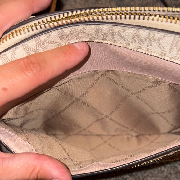 Michael Kors Pink and Cream Crossbody Bag - Picture 4 of 4